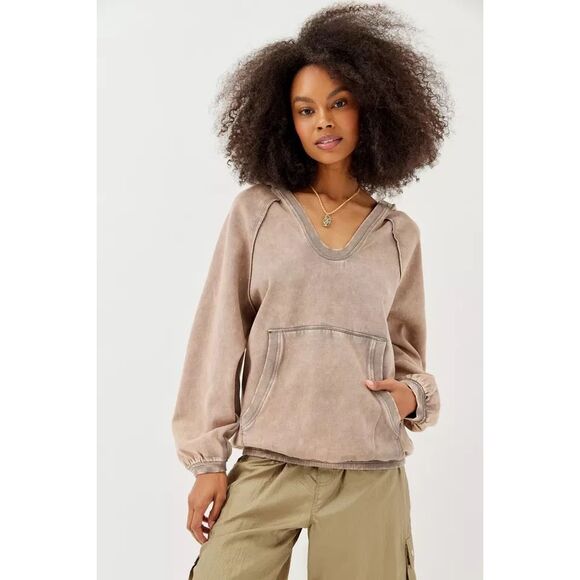 468. BDG Carli Seamed URBAN OUTFITTERS OVERSIZED HOODED SWEATER XS - Picture 1 of 8